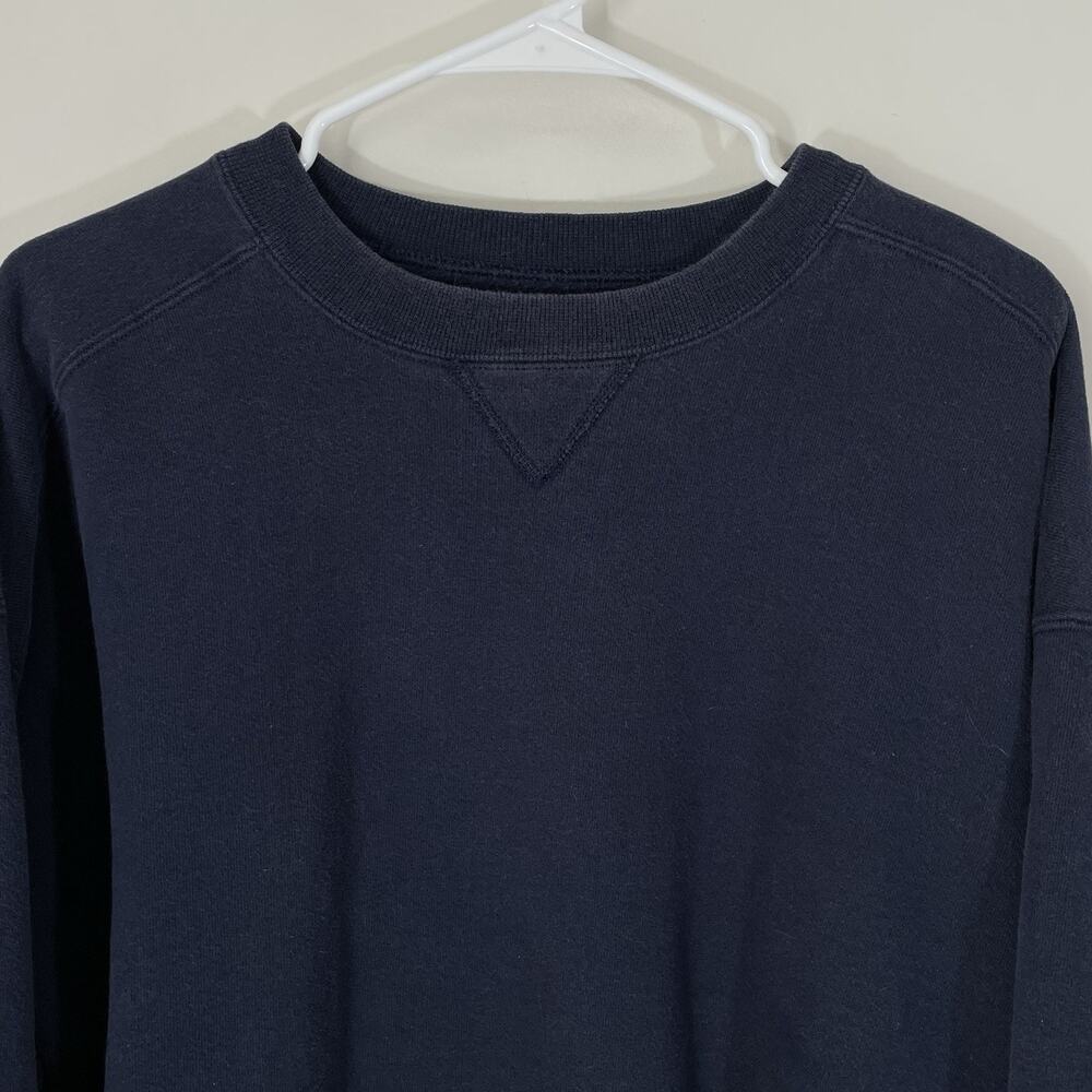 Vintage 90s LL Bean Russell Athletic Navy Washed Sweatshirt XL Rare Made in USA